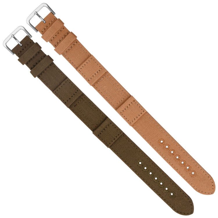 Wasteland-themed Canvas Watch Strap · Logo Customization Available