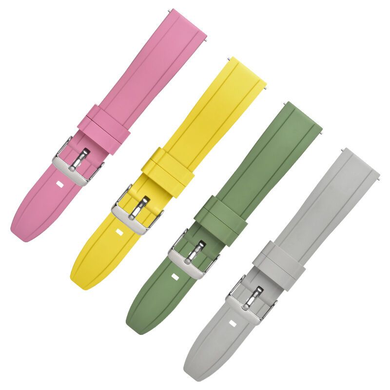 SHX-915 Stylish FKM Rubber Watch Strap · Customizable Logo