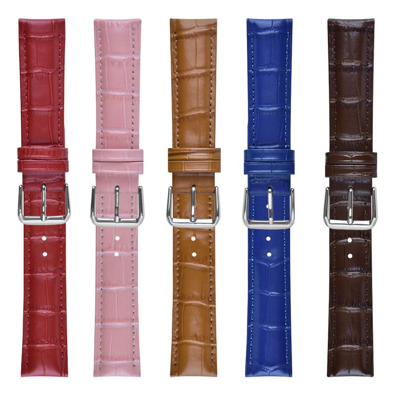 304/316 Stainless Steel Buckle Genuine Leather Strap