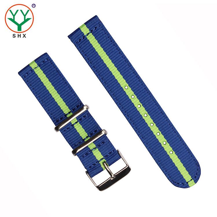 Industrial Blue Nylon Watch Strap|Logo Customization Available - SHX