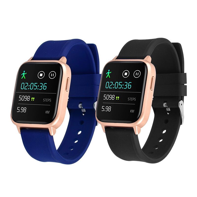 Striped Solid-Colour Silicone Watch Strap